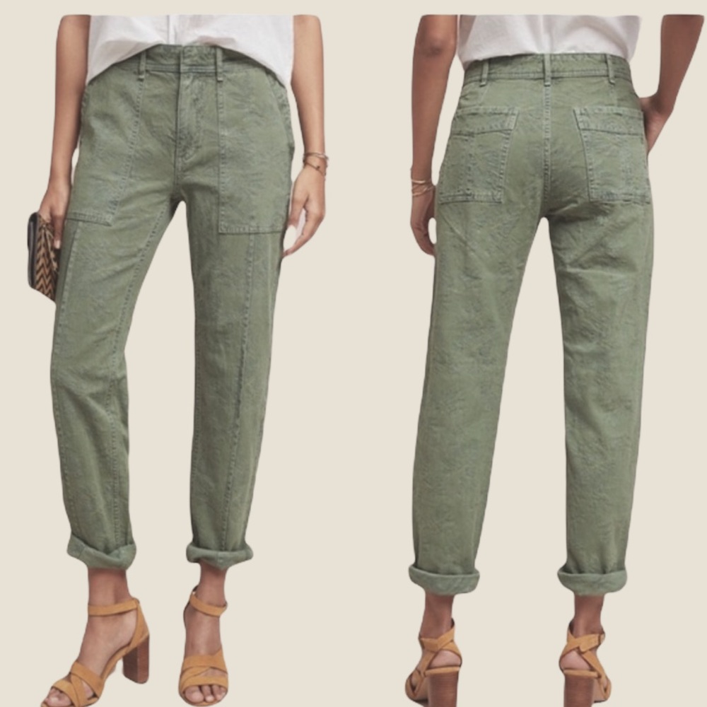 Anthropologie Jacquard Wanderer Utility Pants Size 32